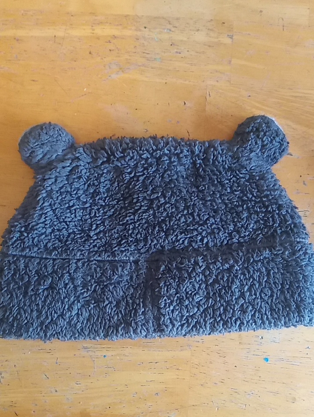 Patagonia Kids Fuzzy Bear Ear Beanie - Gray - Picture 2 of 5
